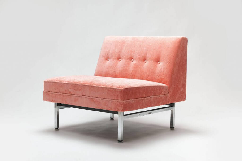 Roze George Nelson Modular Seating Series fauteuils, Herman Miller.